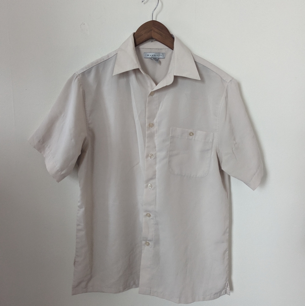Vintage Marquis Button Up (Off White / Beige)